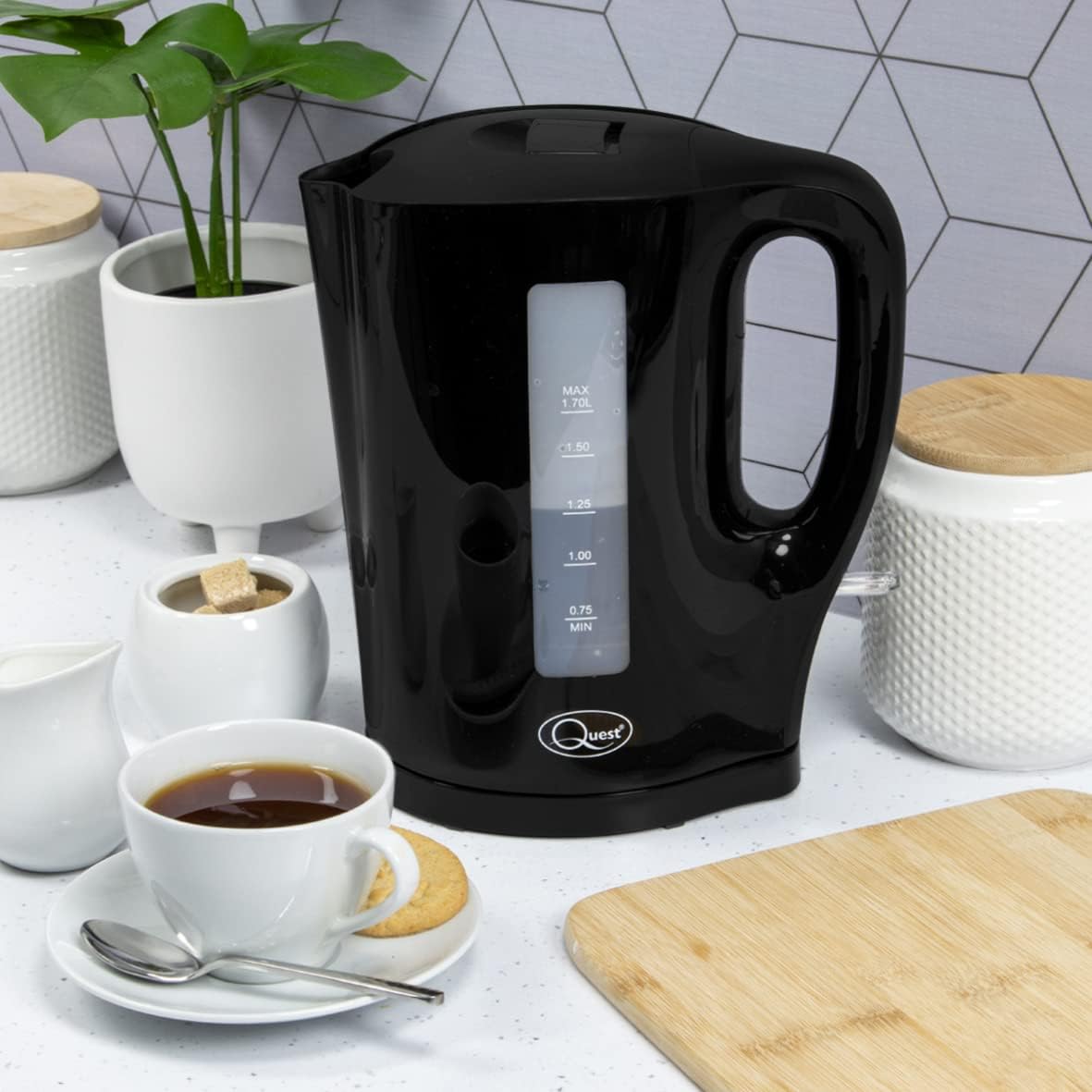 Quest 1.7L Jug Kettle - Black -35109