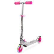 Xootz Folding Scooter with LED Wheels – Pink (TY5718)