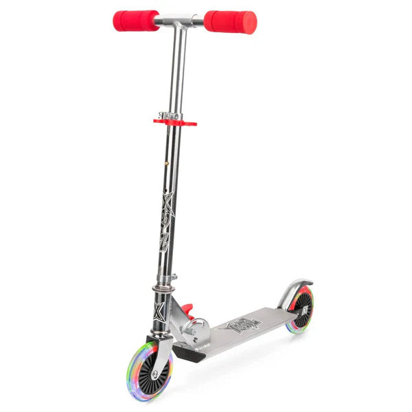 Xootz folding Scooter led wheels - Red TY5716