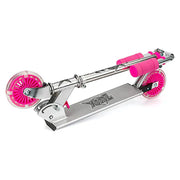 Xootz Folding Scooter with LED Wheels – Pink (TY5718)