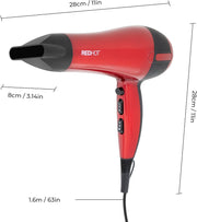 Red Hot Professional Hair Dryer Red -37060