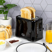 Quest 2-Slice Toaster Black- 34289