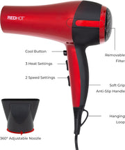 Red Hot Professional Hair Dryer Red -37060