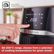 BLACK+DECKER 4.3L Digital Air Fryer – Black (BXAF17092GB)