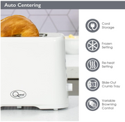 Quest 2-Slice Toaster White - 34279