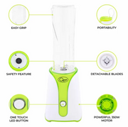 Quest Personal Blender BPA Free - Green & White - 34009