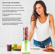 Quest Personal Blender BPA Free - Green & White - 34009