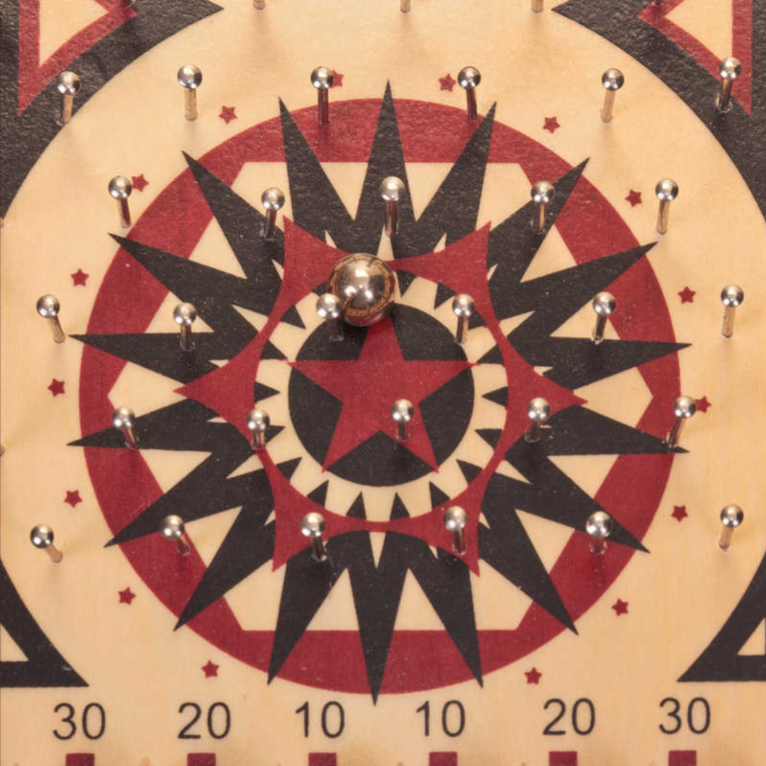 Tobar Wooden Deluxe Pinball Game- 13092