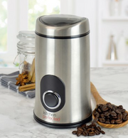 KitchenPerfected 150w 50g Spice / Coffee Grinder - Brushed Steel