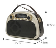 Lloytron 3 Band 'Acapulco' Rechargeable Portable Radio + MusicStream - Cream
