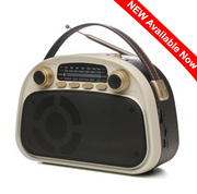 Lloytron 3 Band 'Acapulco' Rechargeable Portable Radio + MusicStream - Cream