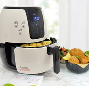 KitchenPerfected 4.0Ltr Digi-Touch Air Fryer (Family Size) - Cream