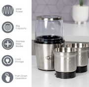 Quest Wet & Dry Grinder - 200w - 80g Capacity - 34170