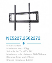 NE5227 Fixed Iron Wall Mount Frame for TV 40''-80'', MAX 50kg