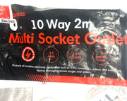 10 WAY 2Metre Multi Socket outlet