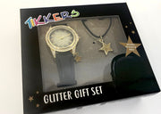 Glitter Gift Set for Girls Watch necklace and purse