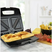 2 Slice Sandwich & Omelette Maker - Black Steel