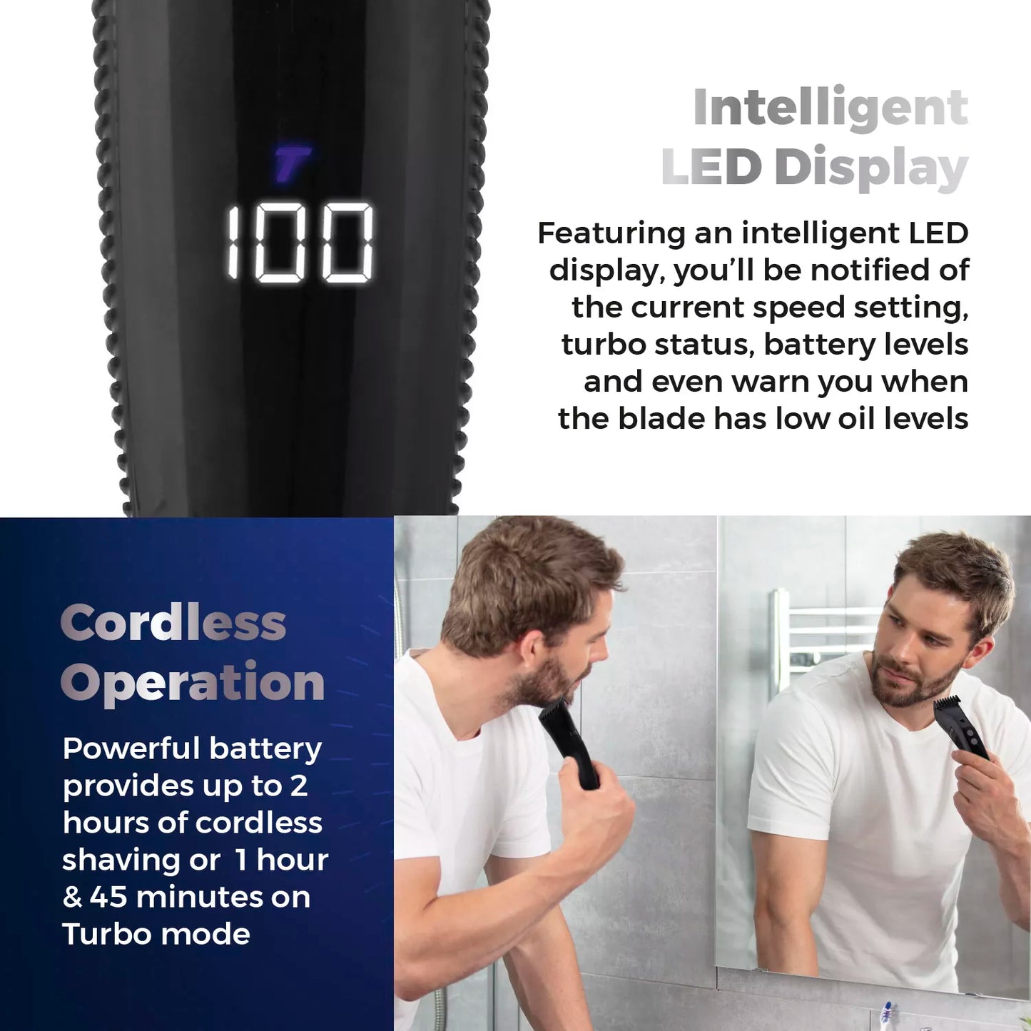 Carmen Professional IPX7 Hair Clipper (Model C81207)