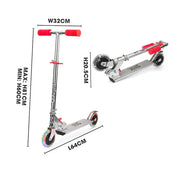 Xootz folding Scooter led wheels - Red TY5716