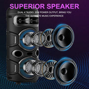 LED Party Speaker with Microphone 40cm Karaoke Gift