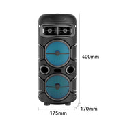 LED Party Speaker with Microphone 40cm Karaoke Gift