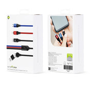 Wye Flow 6-IN-1 Braided Durable Charging Cable 1.2m - TG-DC39-6IN1-1M