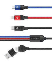 Wye Flow 6-IN-1 Braided Durable Charging Cable 1.2m - TG-DC39-6IN1-1M